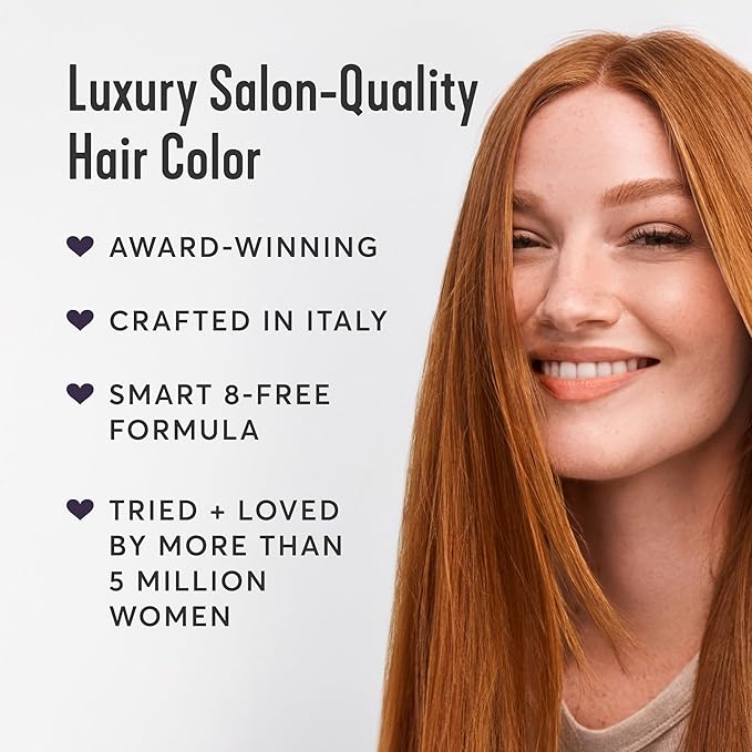 Madison Reed Radiant Hair Color Kit - 7RC Light Ginger Red with Copper Tones (Carrara Crimson) Vivid Color Permanent Hair Dye, PPD-Free & Ammonia-Free, 2 Pack