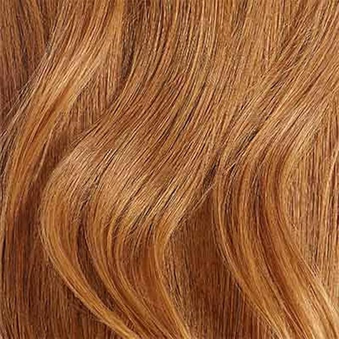 Luxy 100% Remy Human Hair Extensions for Thin Hair Thinning Hair Fill-Ins – 6 Seamless Wefts Multi-Dimensional Color Blend - Natural-Looking Volume & Coverage 95 grams 20" Natural Red Thinning
