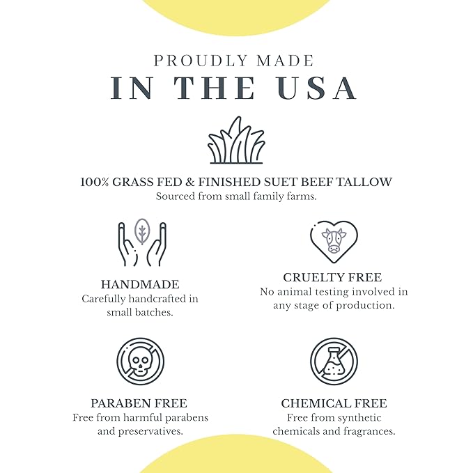 Vanman's Tallow and Honey Balm (3 Pack) - Tallow Face Moisturizer with Pure Grass-Fed/Finished Beef Tallow for Skin and Essential Oils, Organic Raw Honey and Beeswax, Cold Pressed Olive Oil - 2 oz