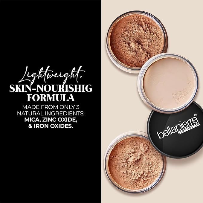 Bellapierre Mineral Foundation SPF 15 – Loose Powder Foundation, Full Coverage Mineral Makeup with Matte Finish – Vegan, Cruelty Free, Hypoallergenic, Oil & Talc Free – 0.32 oz - Blondie