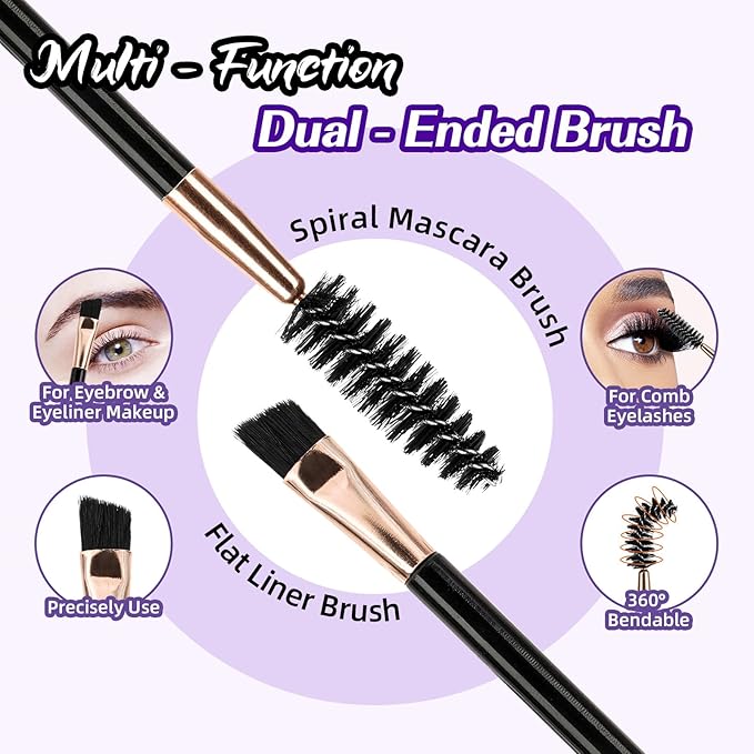 Lash Extension Kit 3D Thick Lash Clusters Kit 280pcs Eyelash Extension Kit 10-18mm 100D D Curl DIY Lash Extension Kit with Lash Bond and Seal, Lash Remover (KIT-100D-MIX10-18mm)