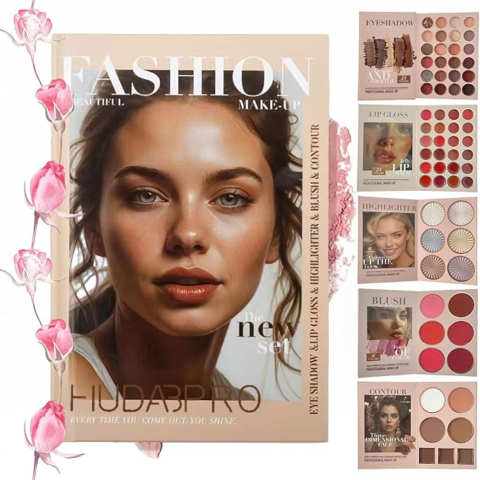 K'APEINE 67 Colors Makeup Palette, Foldable 5-in-1Face, Eyes & Lips | Contour, Blush, Highlighter & Eyeshadow | Highly Pigment Long-Lasting Multipurpose Makeup Kit Eyeshadow Palette for Women