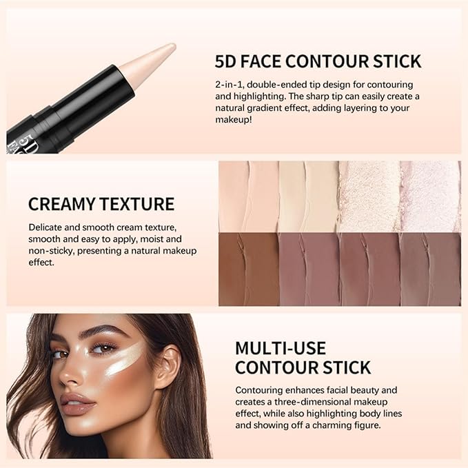 MAEPEOR Face Makeup Kit 5D Perfect Face Full Kit Contour Lipliner and Eyeliner Longlasting and Waterproof Face Makeup Set For Girls Women (Set 03)