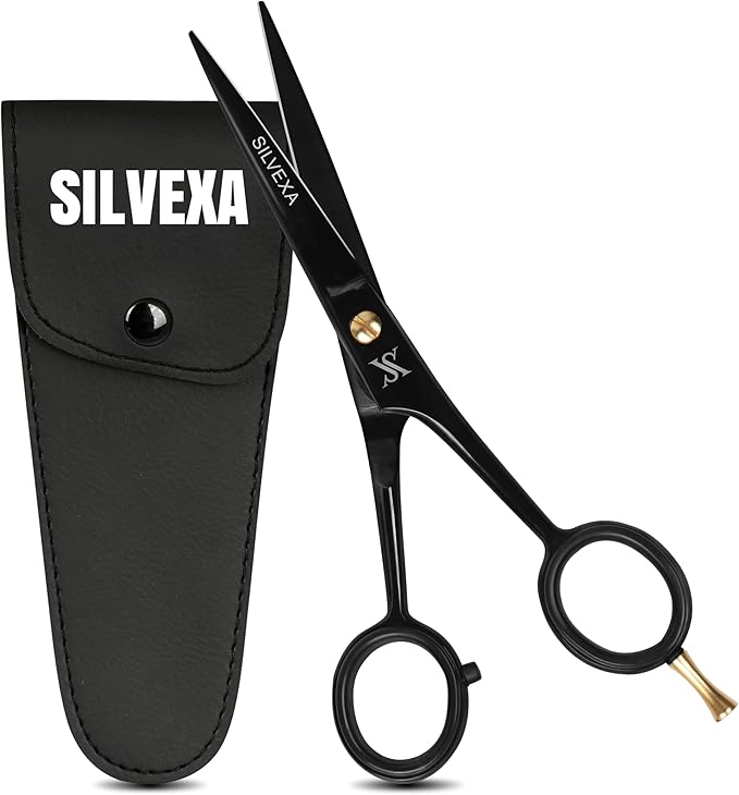 Barber Hair cutting scissors 420C Stainless Steel Hair scissor Sharp Razor edge premium shears for hair cutting for salon and home (5.5")