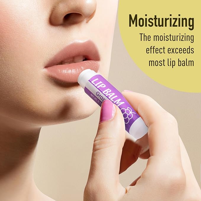 32 Pack Lip Balm, Natural Lip Flavors