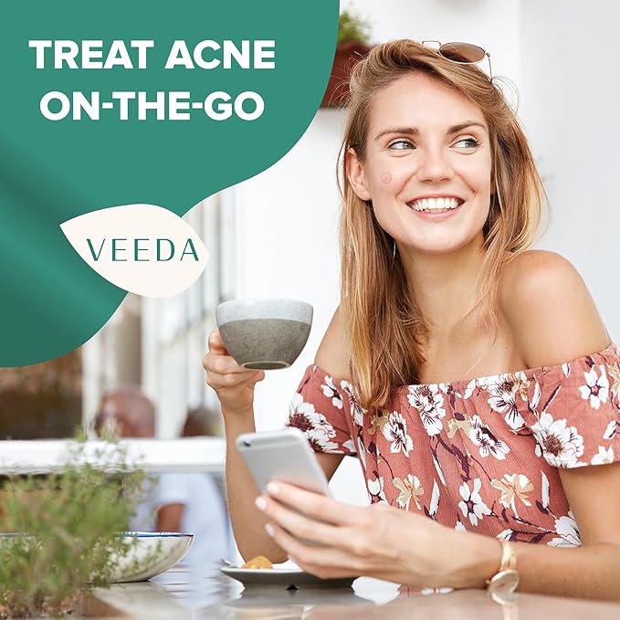 Veeda Glow Pimple Patches – Hydrocolloid Acne Stickers for Fast Healing, Invisible & Non-Irritating Zit Covers, Blemish Spot Treatment, 36 Count