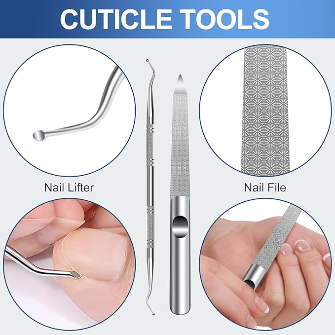 Toenail Clippers for Seniors Thick Toenails, Large Toe Nail Clippers for Men for Thick Nails, Heavy Duty Ingrown Toenail Clippers with Wide Jaw, 360°Rotating Nail Clippers with Long Hande