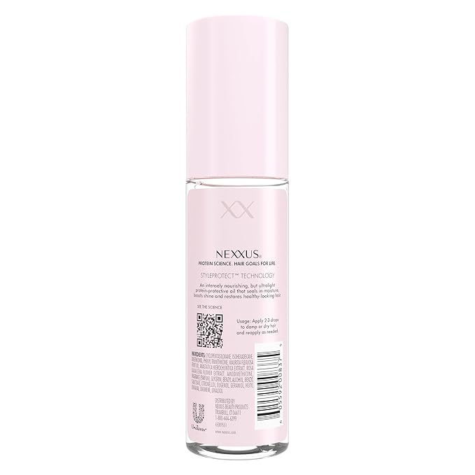 Nexxus Styling Hair Care Hair Oil Repair & Nourish Ultra Lightweight Hair Oil, Powered by STYLEPROTECT Technology 3.3 fl oz