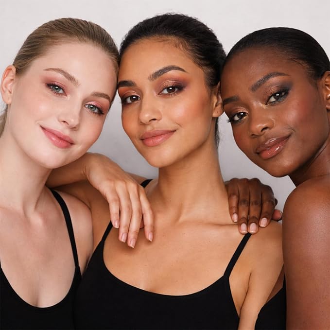 Erinde 9 Colors Nude Eyeshadow Palette, Warm Brown Neutral Eye Shadow Makeup Palette with Mirror, Highly Pigmented Matte Shimmer & Glitter Eyeshadow Long Lasting Blendable for Daily Natural Look