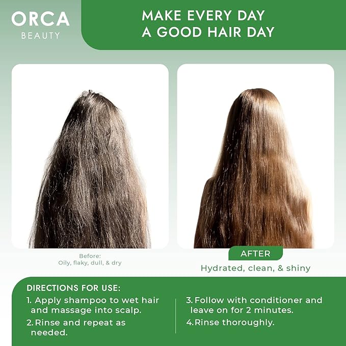 Tea Tree Shampoo and Conditioner Set 2x16oz - Dandruff Shampoo and Conditioner for Oily Hair, Dry Scalp - Natural Shampoo and Conditioner Set, Men & Women