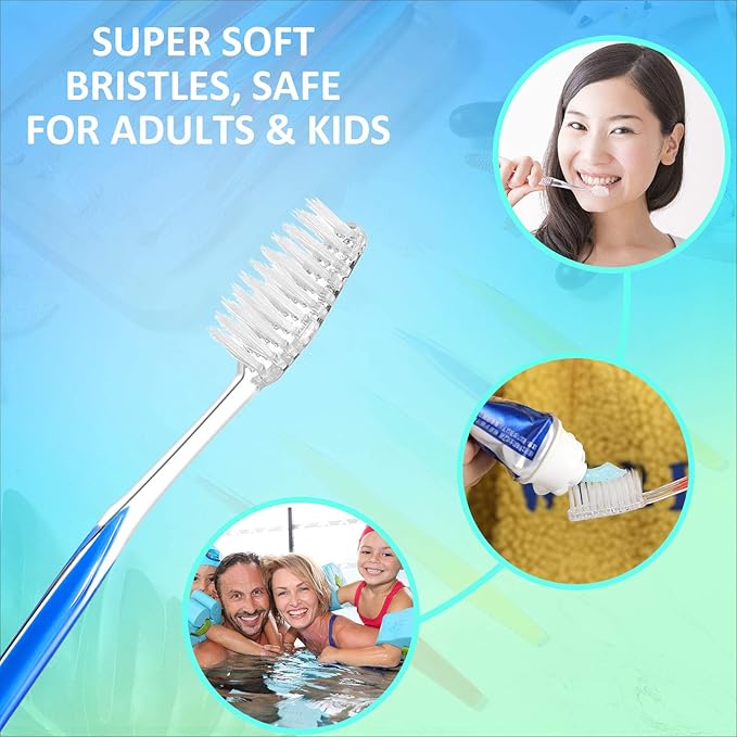 Patelai 200 Pcs Disposable Travel Toothbrush Bulk Individually Wrapped Toothbrush Pack Medium Soft Bristle Manual Disposable Colorful Tooth Brush for Adult Work Travel Hotel Donation (Vivid)