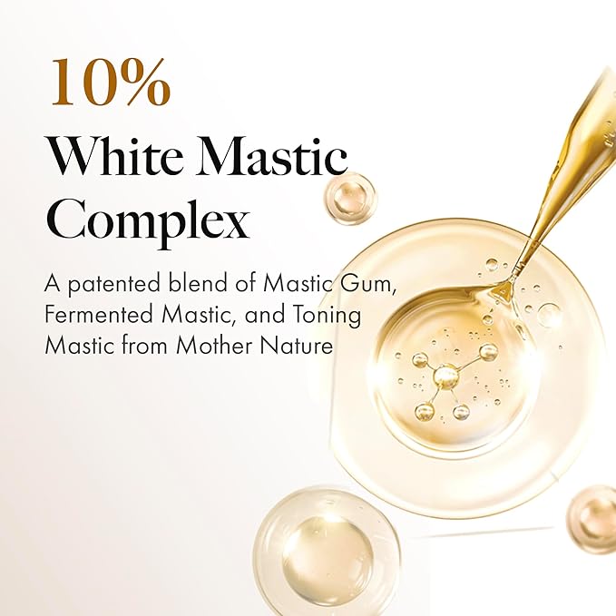 MASTINA Mastic Ampoule Face Sheet Mask (12 Pack), Korean Facial Mask Infused with a Full Bottle of Mastic Serum for Instant Hydration & Radiant Glow, For All Skin Types