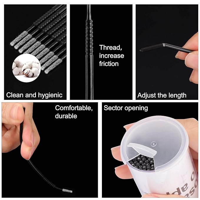 200pcs micro applicators brushes mini