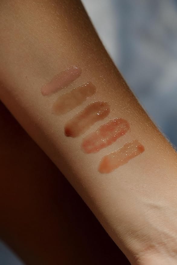 Kalos Co. Tinted Lip Oil with Tallow & Lanolin – Hydrating Balm-Gloss Hybrid with Cherry Seed Oil & Castor Oil – Natural Mineral Pigments, Nourishing Moisture, Non-Sticky Shine (5 Shades) (Mahogany)