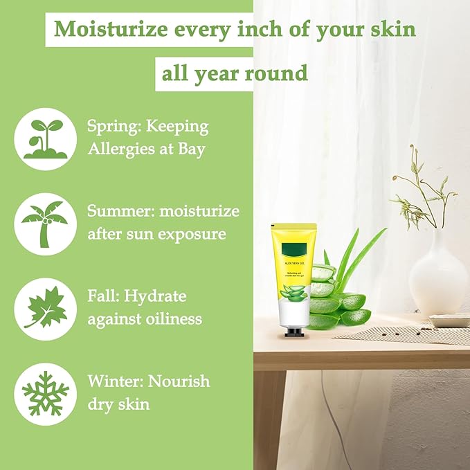 JunKuJK 16PCS Aloe Vera Gel for Face,Made within 100% Organic Aloe Vera Gel,Natural Hydrating Pure Vera Moisturizer for Soothing Skincare,Moisturizing Aloe Lotion for Skin,Face,After Sun Care,16.93oz