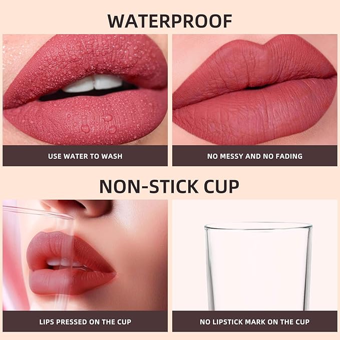 ilembane Pearl White Liquid Lipstick - Long Lasting, Smudge Proof, Transfer Resistant Lip Color, Waterproof, Non-Transfer Formula (Infinite Illusion)