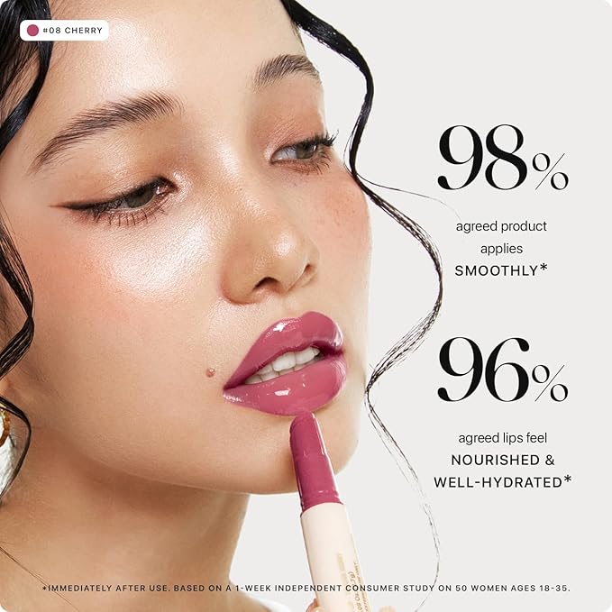 Nature Republic Honey Melting Lip & Butter Balm (DARK CHERRY CHOUX & DIRTY ESPRESSO) Set - Moisturizing Tinted Lip Balm, Peptides, Sheer & Glossy