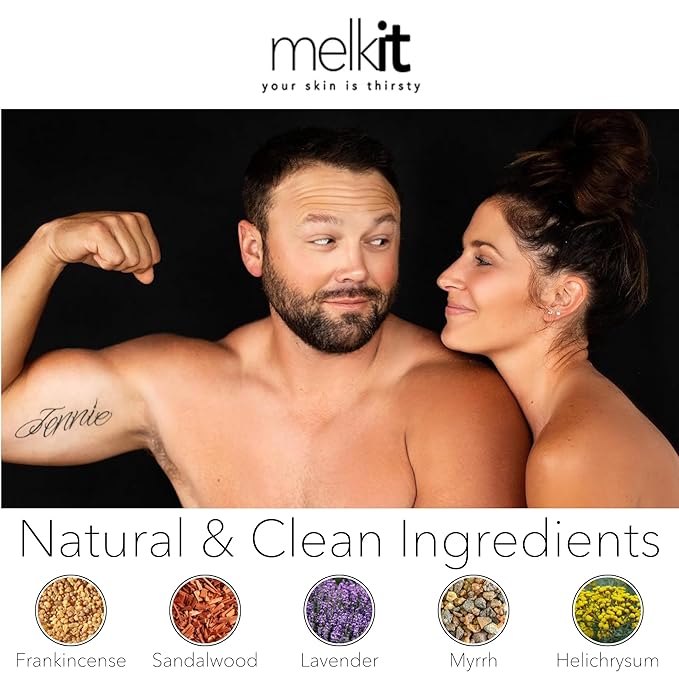 Melkit Body Melk Natural Body Cream - All Over Fast-Absorbing Hydration for Dry or Sensitive Skin - Soothe Sensitive Skin, Rash & Irritation - All Skin Types - 16 oz