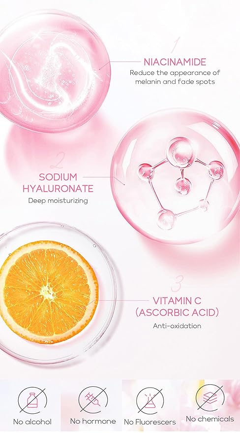 Travel Skincare Kit - Sakura Gentle Daily Face Routine Set for Teen Girls & Women | Hydrating Cleanser, Anti-Aging Serum, Moisturizer, Eye Cream - Radiant Skin Mini Holiday Box Gift (4PC)