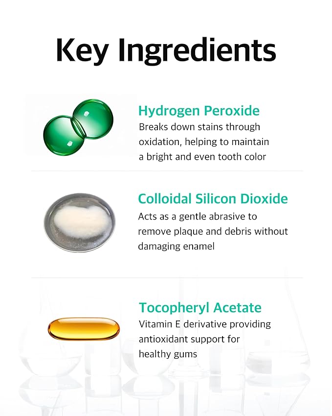 Live Orals Whitening Toothpaste 80g x 5 Units - Fluoride-Free, Nano Hydroxyapatite & Hydrogen Peroxide, Sensitive Teeth, Enamel Strengthening, Natural Mint Gel