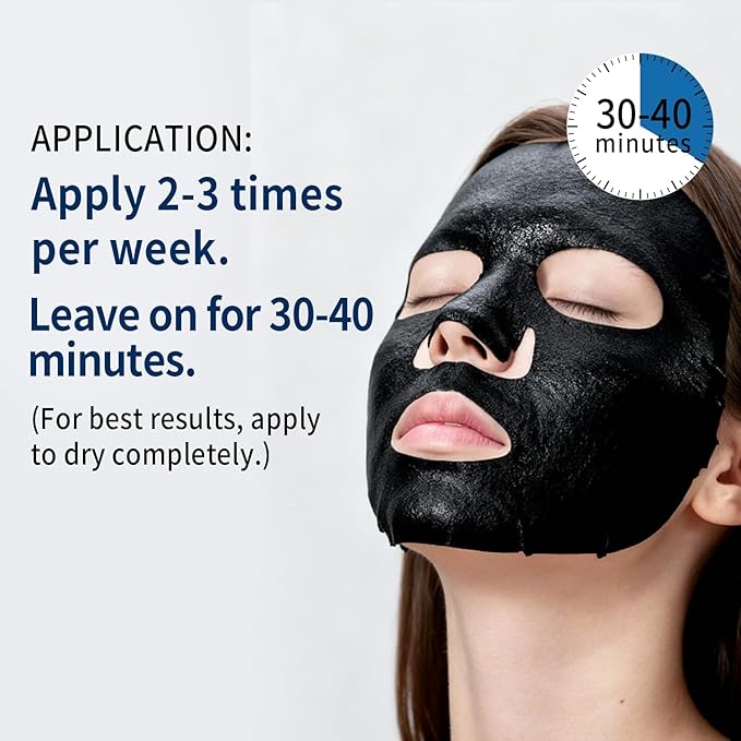 RAZUYEN Soothing Face Sheet Mask (10 Sheets), Anti-Aging, Detoxifying & Moisturizing Face Mask for Sensitive Skin with Centella Asiatica, Vitamin B5, Glass Skin Face Mask for after Microneedling