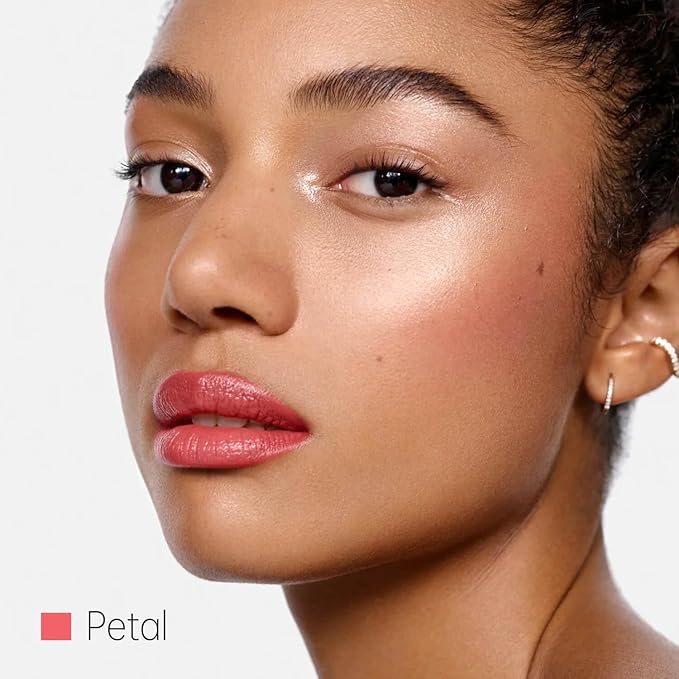 ilembane Nude Pink Moisture Lipstick – Hydrating Lip Balm for Dry, Cracked Lips, Weightless Creamy Lip Color with Vitamin E, Hydrasmooth, Glossy Juicy Finish for Women (Petal)