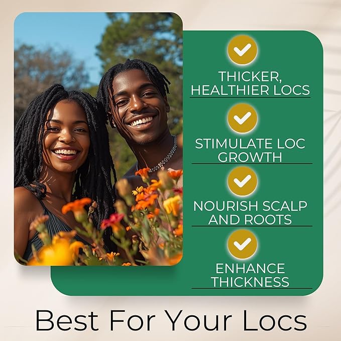 Lion Hair Growth Oil and Scalp Relaxer | Light Styling for Dreadlocks, Braidlocks, Braids, Faux Locs, Crochet Locs, Boho Locs, or Sisterlocks (4oz)