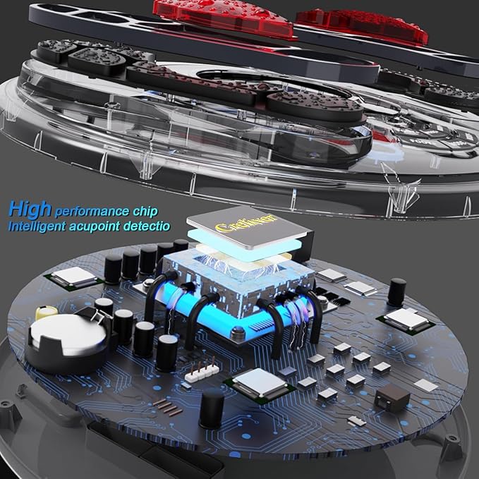 Creliver EMS Foot Massager for Neuropathy, NMES Foot Stmulator with 25 Modes 99 Intensities, Feet Circulation Stimulator for Neuropathy, Plantar Fasciitis, Gifts for Mom Dad