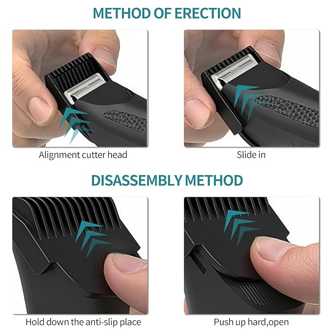 4 Pack Professional Guards for Manscaped Lawn Mower 3.0- NFZEQ Fit The Lawn Mower 3.0 Groin Hair Trimmer with Organizer,Adjustable Lawnmower 3.0 Trimmer Guards,Cutting Lengths from 1/8" to 1/2"