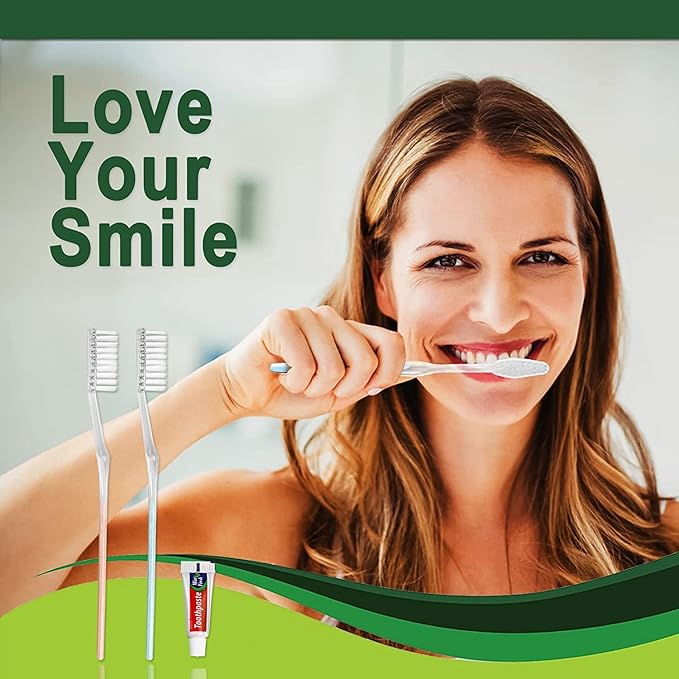 200 Pack Disposable Toothbrushes with Toothpaste, Individually Wrapped Soft Bristle Toothbrushes, Travel Kit