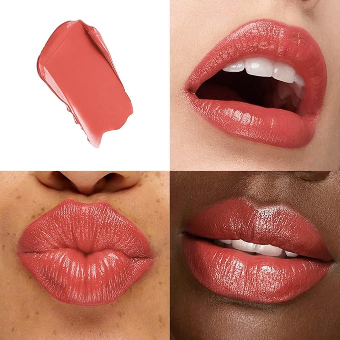 ilembane Nude Pink Moisture Lipstick – Hydrating Lip Balm for Dry, Cracked Lips, Weightless Creamy Lip Color with Vitamin E, Hydrasmooth, Glossy Juicy Finish, Long Lasting for Women (Hold me)