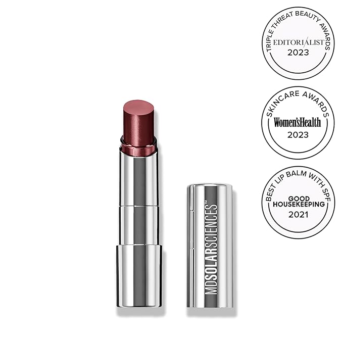 MDSolarSciences Tinted Sheer Lip Balm SPF 30 | Hydrating Lip Sunscreen | Shea Butter, Jojoba & Avocado Oils | Moisturizing, Vegan, & Clean| 0.15 oz, Spice