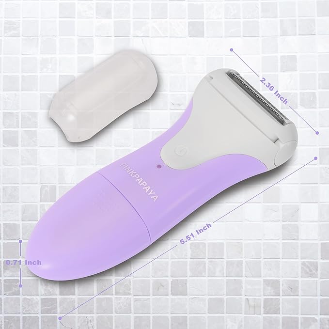 Electric Razors for Women & Bikini Trimmer-Waterproof Cordless for Shower,Travel | Hypoallergenic Foil Shaver for Legs,Underarms,Bikini Line,Wet/Dry Use,Orchid/P9OL