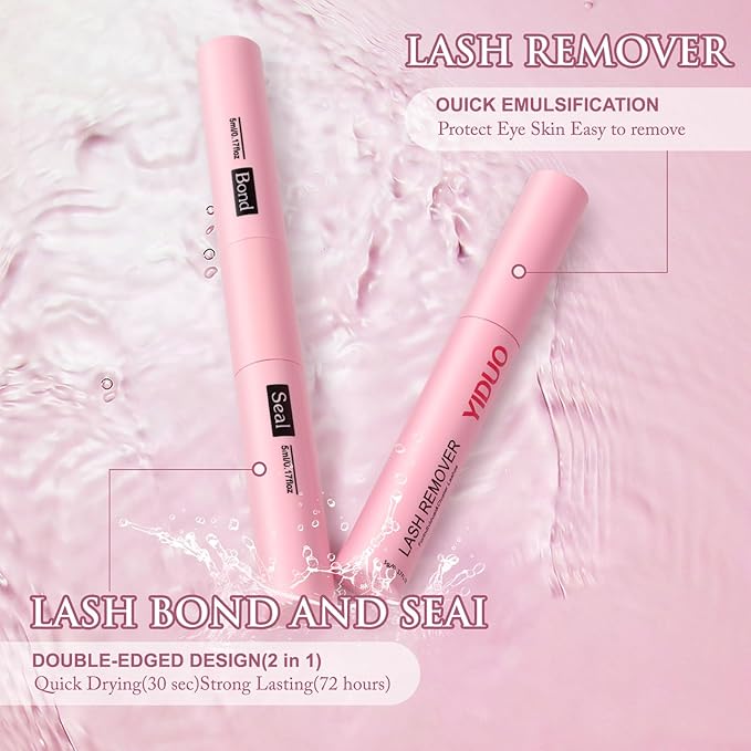 Lash Clusters Kit with 2X Bond&Seal 3 Styles 760Pcs Clusters Lashes Extension Volume Soft Eyelash Extension Kit 80D+100D D Curl Wispy Natural DIY Individual Lash Clusters Kit Box for Beginners