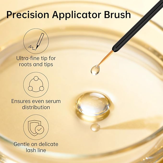 Redcool Lash Serum: Eyelash Growth Serum Gentle Natural Vegan Enhancing Treatment Nourishing Conditioning Formula for Longer Thicker Fuller Natural Lashes -3ml