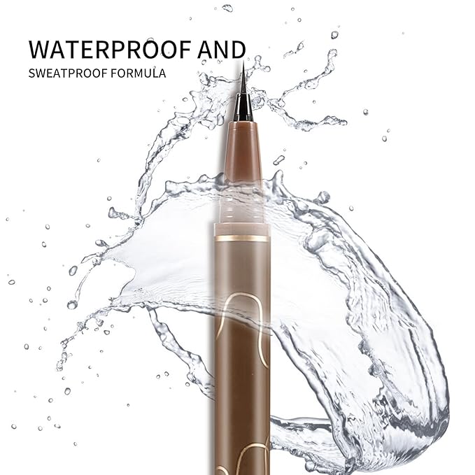 Boobeen Eyeliner Liquid Liner, Black Eyeliner Pen Waterproof with Felt Tip, Ink Liner Eye Liner Long Lasting, Quick Drying