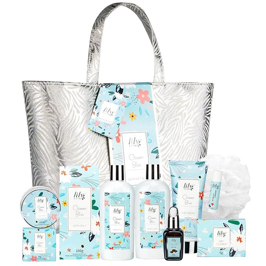 Valentines Day Gifts for Women - XXXL Bag Spa Gift Set, Luxury Bath and Body Gift Bag Set for Women, Spa Kit Gift, Mothers Day Gift for Mom, Birthday, Christmas Gifts, Spa Bath Gift Set for Holiday