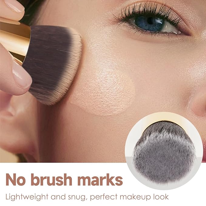 Makeup Brushes Blush Brush Foundation Brush With Bamboo Flawless Powder Cosmetic Professional Makeup Application