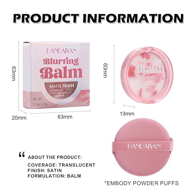 Beauty Poreless Setting Powder, Two Color Cream Translucent Skin Downy