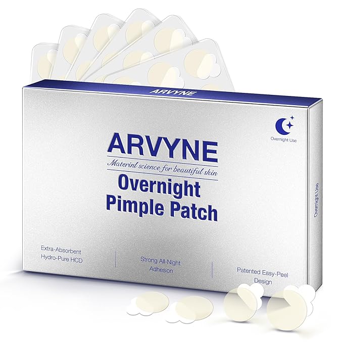 Overnight Pimple Patches - Extra-Absorbent Hydrocolloid Acne Patch for Face with Strong All-Night Adhesion, Breathable Waterproof Film, Clean-Care Complex, Patented Easy-Peel Design, 36 Count
