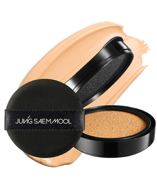 JUNG SAEM MOOL Essential Skin Nuder Cushion Refill | Natural Finish, Buildable Coverage Cushion Foundation by Korean Makeup Artist (Refill Only, 0.49 Fl Oz, SPF 50), 21 Medium