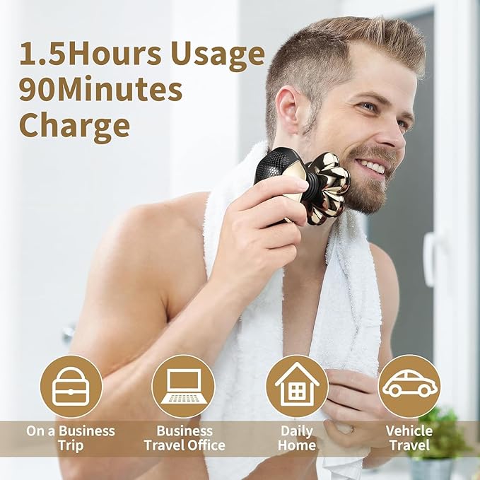 Head Shavers for Bald Men: 5-in-1 Electric Razor - IPX7 Waterproof Shaving Grooming Kit for Balder - Turbo Speed & Precision Blades