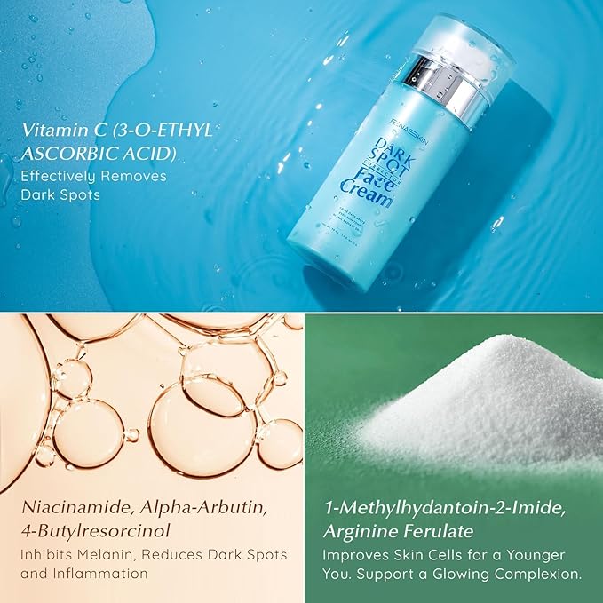 EnaSkin Dark Spot Remover Set – Serum & Cream Bundle (2-Step Brightening System) Dark Spot & Uneven Tone Care for Face & Body – For Women & Men