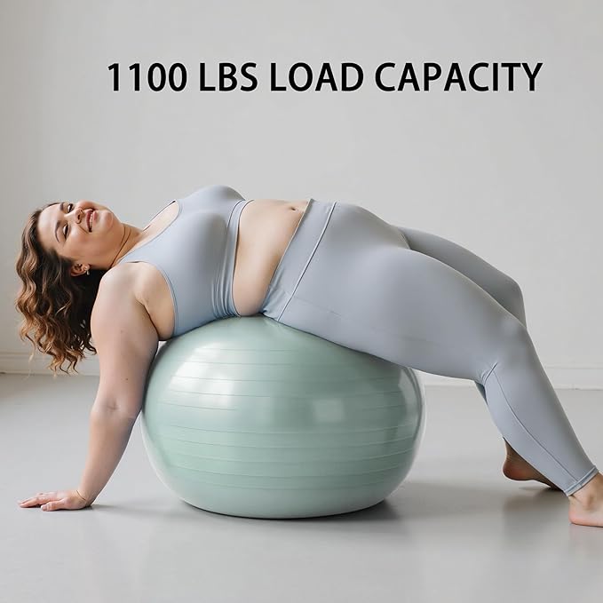 Exercise Balls Set 22-30 Inch & 9 Inch, Small Pilates Ball with Pump, Pregnancy Ball for Women, Yoga Balls for Exercise, Small Exercise Ball for Between Knees, Stability, Physio