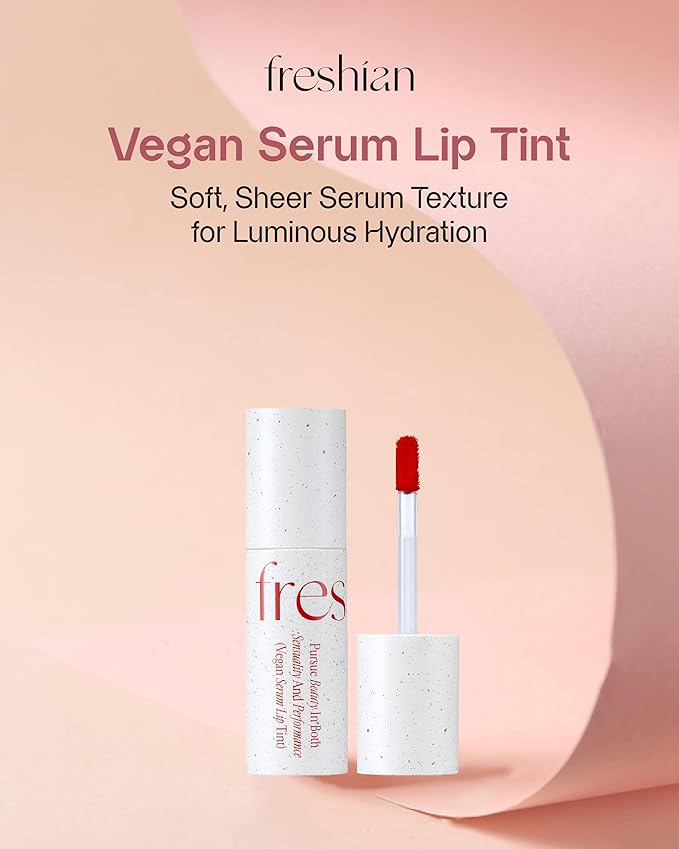Vegan Serum Lip Tint (03 Preserved, 0.21oz) - Long-Lasting Moisturizing Formula, Lightweight Lip Stain. Korean Makeup Skin Care. Luminous, Hydrated Lips.