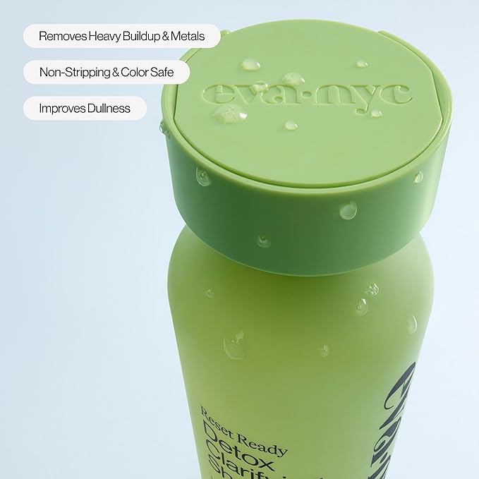 Eva NYC Clarifying Detox Shampoo - Non-Stripping Weekly Hair and Scalp Shampoo for Healthy-Looking Hair - Amino Acids and AHAs - Removes Buildup, Oil, Hard Water + Chlorine - Lavender Scent - 10 fl oz
