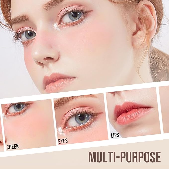 Color Nymph Liquid Blush For Cheeks, Liquid Makeup Blush Beauty Wand High Pigment Flushed Cheeks Hydrating Cream Blusher For Radiant Fine Texture Lasting Easy Makeup Blending - Natural Pink Blusher