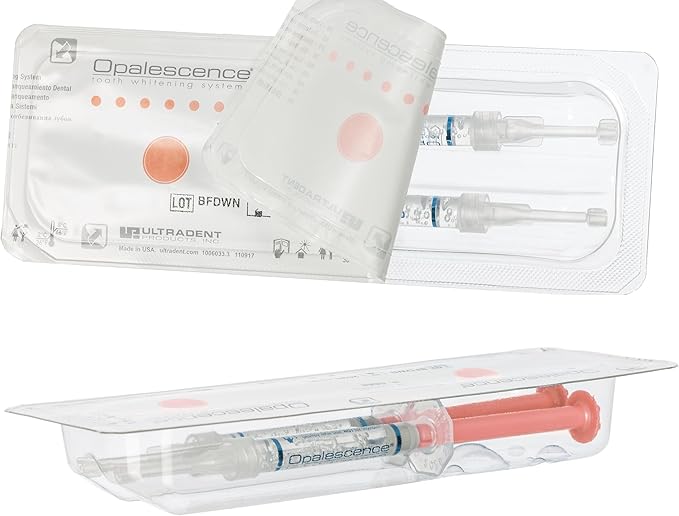 Opalescence 35% Gel Syringes Teeth Whitening - Refill Kit (4 Syringes Total) Carbamide Peroxide. Made by Ultradent, in Melon Flavor. Tooth Whitening Refill Syringes 5404-2
