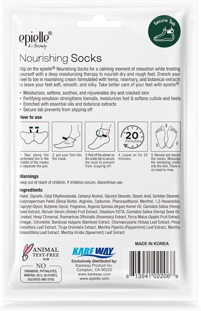 Epielle Relaxing and Nourishing Socks and Gloves 12 Pairs, Moisturizing Cream & Lotion with Lavender & Rosemary Extract, Spa Gifts, Mother's Day Gifts, Teacher's Appreciation