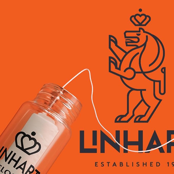 Linhart Dental Microfiber Dental Floss – 25m Eco Refillable Glass Bottle – Mint & Xylitol – Gentle, Non-Tearing, Dentist Designed – Sustainable, Vegan, BPA-Free, Freshens Breath Naturally